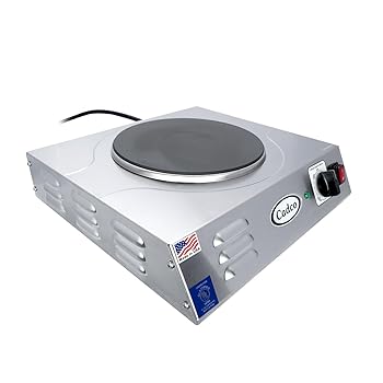 【中古】【未使用】Cadco LKR-220 Countertop Heavy Duty Cast Iron 220-Volt Hot Plate by Cadco