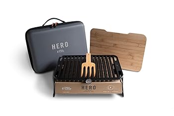 【中古】【未当て嵌める】Fire \u0026 Flavor Hero Grilling System, Non-Stick, Dishwasher Safe Grill