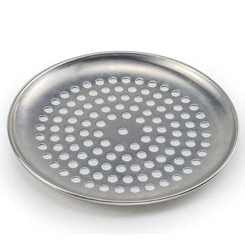 【中古】JJZXD アルミニウム皿の穴のない棒のピザのベーキングトレイプレートベーカリーピザツールオーブン屋外メッシュメタルネットピザオーブン (Size