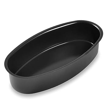 【中古】JJZXD 楕円形のケーキ型カーボンスチールのノンスティックロフパンパティのトレイゴールドブラックの肥厚キッチンベーキングウェアツールベーキ|AJIMURA-SHOP