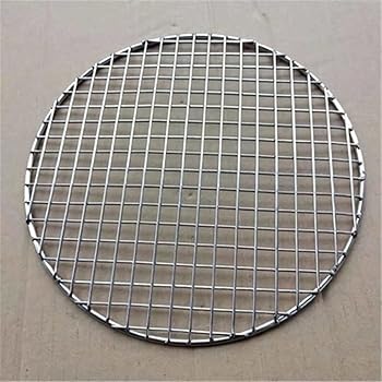 【中古】【未使用】JJZXD 304ステンレススチールラウンドバーベキューBBQグリルネットメッシュラックグリッドラウンドグレートスチームネットキャンプハイキング屋