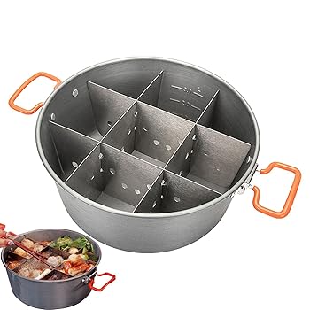 【中古】【未使用】鍋料理 | 鍋保護層付きの耐久性のある折りたたみ式屋外ピクニックしゃぶ - 大容量ピクニックしゃぶ 煮る・煮る・揚げる・焼く Guki 24,371円