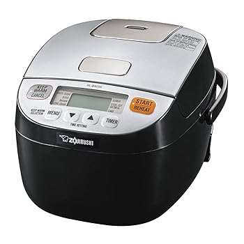 【中古】【未当てはめる】Zojirushi 612252-NL-BAC05SB Micom Arrocera y Calentador, Negro Plateado