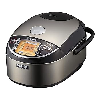 【中古】【未使用】Zojirushi NP-NWC10XB Pressure Induction Heating Rice Cooker & Warmer, 5.5 Cup, Stainless Black, Made in Japan