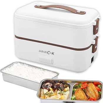 【中古】【日本メーカー】SARARI CooK SAKURAIDO お弁当箱型 ２段式 超高速クッカー RS-E1493 蒸気で炊き上げる炊飯 お米が炊ける 0.5?1合 日本語説明書｜AJIMURA-SHOP