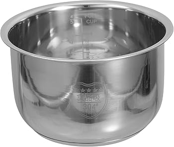 【中古】【未使用】米 炊飯器 内釜 ステンレス スチール 内釜 鍋 取替用 米 炊飯器 容器 用 米 炊飯器 従来型 米 炊飯器 (3L)