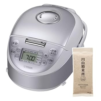 【中古】【未使用】タイガー魔法瓶(TIGER) IH炊飯器 炊きたて 3合炊き JPF-G055 ゆめぴりか玄米300g セット