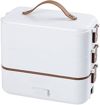 【中古】2段式炊飯器超高速弁当箱弁当箱 一人暮らし（3層*2個）