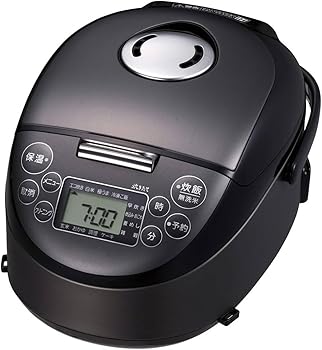 【中古】IH 炊飯器 3合 炊きたて 小容量 遠赤5層 土鍋蓄熱コート釜 スチールブラック JPF-G055KL