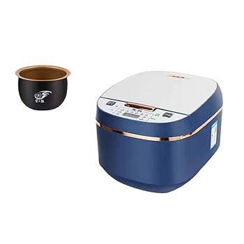 【中古】【未当て嵌める】Bivoyud5L炊飯器 大電気容量 かっこ良い身寄り用炊飯器 多役立つこと 第四次元取っておく炊飯器 (【ブルどんぶり鉢】,熱っぽい消し印 5リッター)