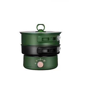 【中古】【未使用】Vifxucy ポータブル電気炊飯器/炊飯器/ステンレスライナー/電気ポット/一人暮らし用多機能/着脱可変速火力/車中泊/オフィス/自宅/キャンプ (ライ|AJIMURA-SHOP