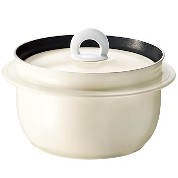 【中古】アサヒ軽金属 アサヒ釜 むすび 釜めし用釜 釜飯 2.1l 2.1リットル 健康料理 3合炊き 簡単調理 レシピ集付き 内面 フッ素樹脂加工 キッチン 調理
