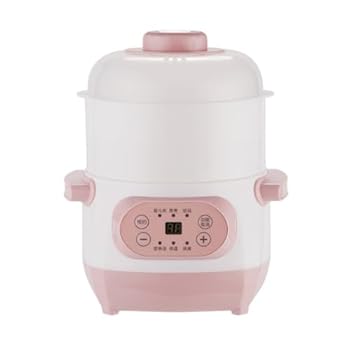 【中古】Amecke全自動水煮燕の巣健康粥多機能家庭用電気シチュー鍋は、伝統的なスロークッキング料理を簡単に楽しむことができます。1Lの上部蒸しと下部