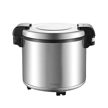 【中古】MCSWSEEお役目用ステンレス鋼保温役立つこと炊飯器 保温おけ 身寄り用炊飯器 保温ポット大静電容量 23L こびりつかない鍋勝手もと、教え子学生食堂に適していますしろがね色)