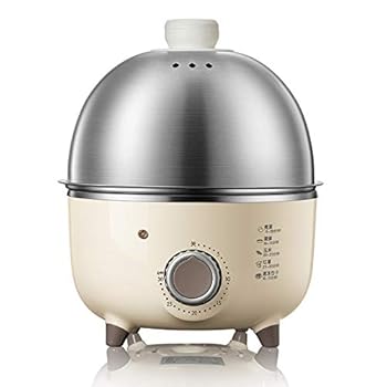 【中古】【未使用】GDDZA ミニ家庭用電気エッグスチーマーボイラーステンレス鋼のタイマーによる自動マルチクッカー卵カスタード蒸し炊飯器