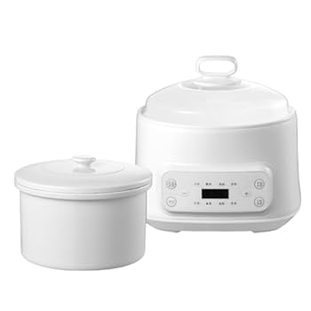 【中古】【未使用】Jopsavm電気シチューポット 電気ポット 防水シチューポット 簡単調理 保温モード 電気シチューポット 調理用鍋 コンパクトポット 料理 多めに炊