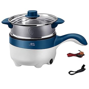 【中古】RoastMe 100W 車の電気炊飯器12Vトラック電気中華鍋電気炊飯器車の電気炊飯器2L車載多機能電気フライパン電気鍋、電気調理鍋（12Vダークブルー電