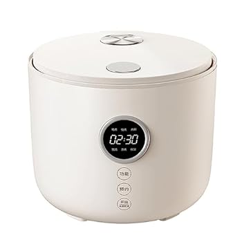 【中古】【未使用】2Lミニスマートライス炊飯器家庭用米炊飯器24時間予約温度制御クイッククッキング1-3人々、白い
