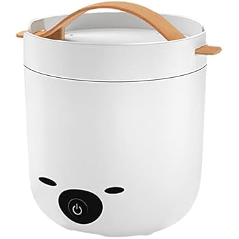 【中古】【未使用】キープウォーム機能を備えたかわいいライス炊飯器1-2人ミニエレクトリックライス炊飯器1.3Lステンレス鋼調理蒸気統合炊飯器、白