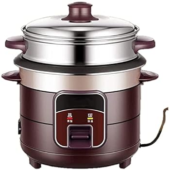 【中古】【未使用】汽船付きライス炊飯器(2L-5L)ノンスティックインナーポット1?8人のための米と蒸気の健康的な食品と野菜のインテリジェント断熱材を作る2L|AJIMURA-SHOP