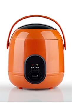 【中古】1.2Lミニ炊飯器と汽船電気かわいいライス炊飯器2層加熱多機能2?3人のキッチンクッカー、オレンジ