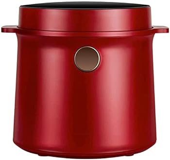 【中古】低糖役立つことタイマーを備えた2Lミニ明かり炊飯器、生あたたかい役立つこと内側の入れもの食器洗い機セーフノンスティックポット、400W、赤