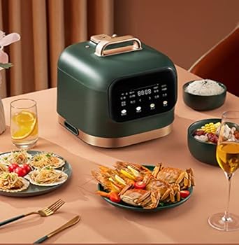 【中古】【未当て嵌める】デジタルミニライス炊飯器と蒸汽船生あたたかい役立つこととタイマープレミアムインナーポットスモールマルチクッカー、レトログリーン