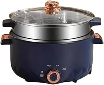 【中古】【未当て嵌める】FeiFan 炊飯器 3L 大静電容量 一人用 必需品鍋仕掛ける 小鍋 灯し火炊飯器 多役立つこと鍋仕掛ける 二層蒸し層 熱度自然調整役立つこと 洗える (二層 22糎,青み)