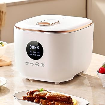 【中古】【未使用】ホームインテリジェント炊飯器ポータブルノンスティック炊飯器、1-6人用3リットル容量、24時間予約、5つの調理モード、オートミール、白米に最適