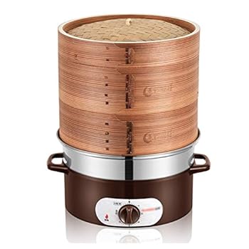 【中古】【未当て嵌める】FUZHCY(た見窄らしい) 28糎生まれながら竹蒸し器3層増粘鍋炊飯器かわき切る押しとどめる明かり蒸し器ステンレス鋼軍事基地1350W