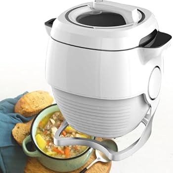 【中古】【未使用】自動調理中華鍋チャーハンマシン、自動調理機、 アウトドア調理機、360°回転式炒め鍋、家庭用アウトドアキャンプ旅行用(110v)