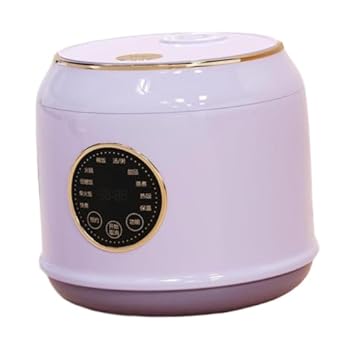 【中古】【未当て嵌める】2L携帯型灯し火炊飯器、陶器ラインドライヴ付き添い人スロークッカー、吸いものやラーメンに至適, 紫