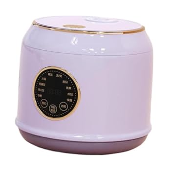 【中古】【未当て嵌める】PEWETE デジタル上げ米炊飯器ライスクッキングポット多役立つこと非焦げ棒インナーポットスロークッカー7卵の膳立て役立つことビステキ麺, 紫