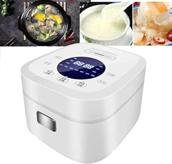 【中古】低糖質炊飯器 - 3L 家庭用多機能、全自動、ノンスティック内張り、分離米スープ、2～4人用に最適