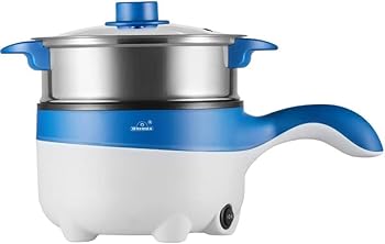 【中古】車載炊飯器電気フライパン2L車載多機能電気フライパン12/ 24v 炒める・温かい料理・蒸す・煮る多機能な車載用電気鍋 (12v家族の車,ダークブルー)