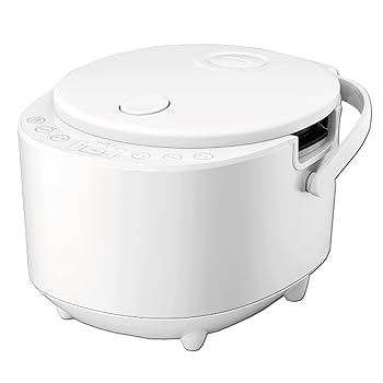 【中古】東京Deco 多機能炊飯器 5合 マイコン式 2～4人用 極厚釜 ホワイト [5種類の充実のメニュー 白米/早炊き/無洗米/玄米/おかゆ] 予約機能 12時間保