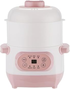 【中古】【Auyyhui】セラミックスープ鍋 電気煮込み鍋 焦げ付き防止 自動予約・保温機能 多機能家庭用 コンパクト調理器具