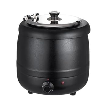 【中古】Klivex 10L食品用スープ釜ウォーマー 業務用電気式スープウォーマー温度調整と レストランおよび大家族のため 304ステンレス鋼 正確な温度制御 ( 18,284円