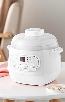 【中古】【未使用】Tuyiutm電気シチュー鍋自動家庭用セラミック多機能防水燕の巣ポットスープヘルスカップキャセロールライス ポットノンスティックミルクポット、