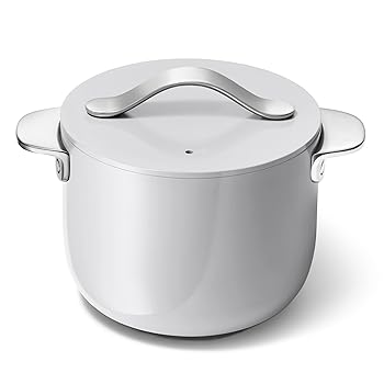 【中古】Caraway Petite Cooker - 2 Qt Ceramic Coated Pot - Free From Forever Chemicals - Perfect for Rice, Grains, or Sauces - Gray