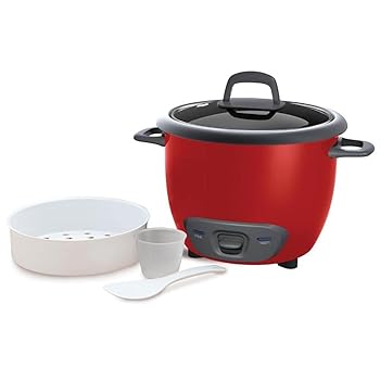 【中古】AZZiraLy 14カップ(調理済み)/3クォート 米&穀物炊飯器 レッド