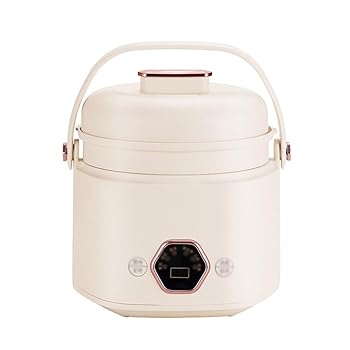 【中古】YMZTDDE ミニ灯し火炊飯器身寄り用熱する食麺麭膳立て鍋二重層 1.2L ミニ鍋吸いもの蒸し器