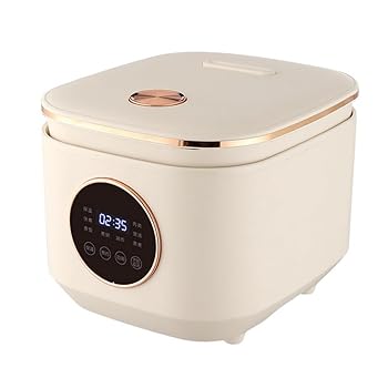 【中古】KCNN 炊飯器 5L コンパクト炊飯器 独り暮らし 110v ミニ炊飯器 おかゆ調理モード 保温予約機能 多機能炊飯器 4つの便利なモード(ご飯、スープ、|AJIMURA-SHOP