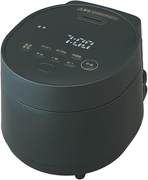 【中古】炊飯器 3合 一人暮らし 自動調理メニュー レシピ付き 低温調理可能 50銘柄炊き分け ブラック