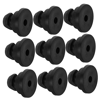 【中古】【未使用】TOPPERFUN ゴム製 交換用クッカー フィート 炊飯器パーツ 黒 炊飯器 バンパー 炊飯器 フットバンパー 10個
