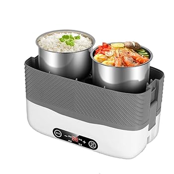 【中古】Iuseike 2段加熱弁当箱炊飯器、炊飯器、家庭用弁当箱炊飯器 110Vで炊ける早炊き炊飯器 一人暮らし 炊き込みご飯 密閉機能付き炊飯器 少量炊き 炊