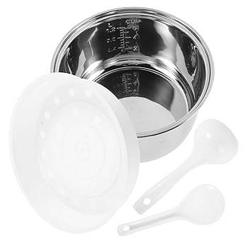 【中古】【未使用】BIUDECO 炊飯器ライナー 忍者圧力鍋 炊飯器のポット交換 蒸し器調理 バスマティ オラ クッカー キッチン用品 ノンスティック炊飯器ポット 電気炊