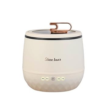 【中古】WXQ炊飯器 一人暮らし 1.8L 時短 保温 コンパクト持ち運び便利 (ベージュ)