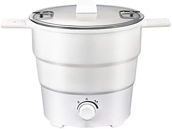 【中古】【未使用】折りたたみ式シリコーン電気炊飯器旅行ポータブル電気鍋スチーマーケトル、220V