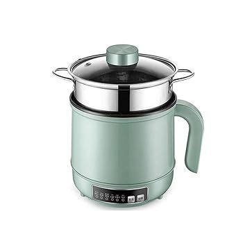 【中古】【未使用】JJZXD 220V/110V マルチクッカー 電気フライパン ステンレス鍋 麺 スープ鍋 食品汽船 加熱パン(With steamer)